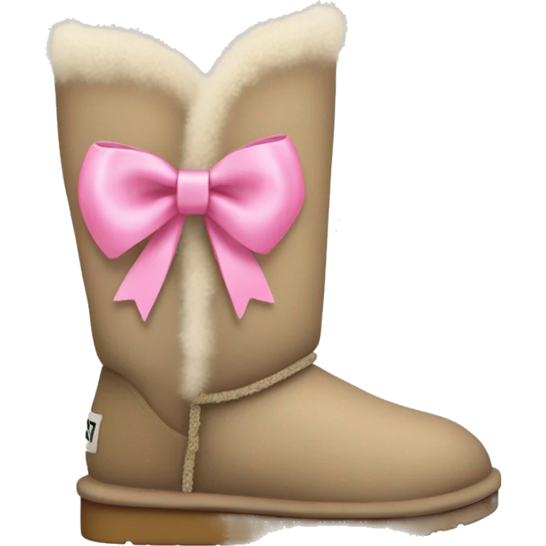 Uggs with a pink bow  emoji
