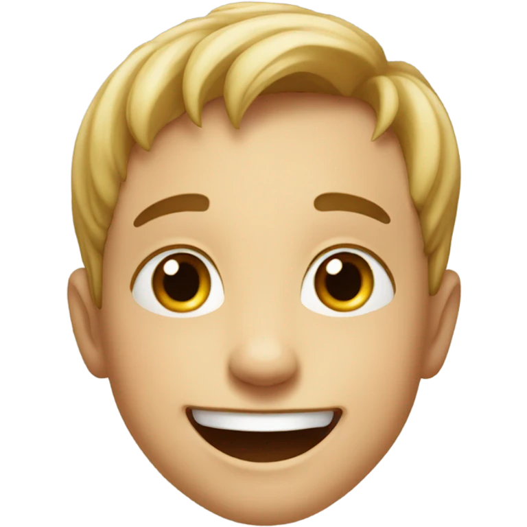 smiling boy portrait indoors emoji