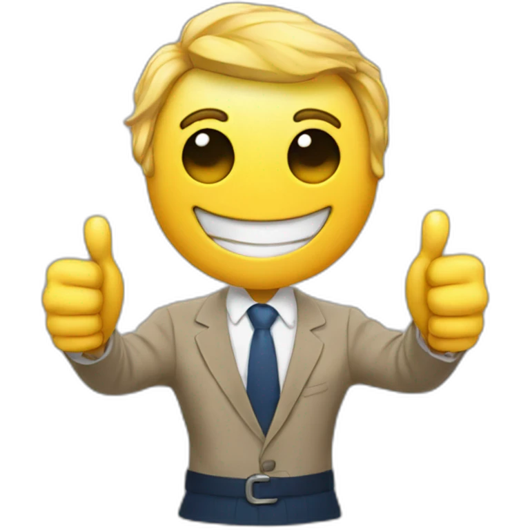 Anchor with two thumbs up emoji | AI Emoji Generator