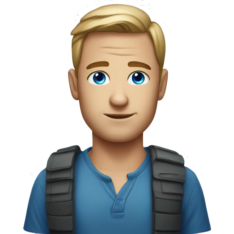 blue eyed male portrait emoji