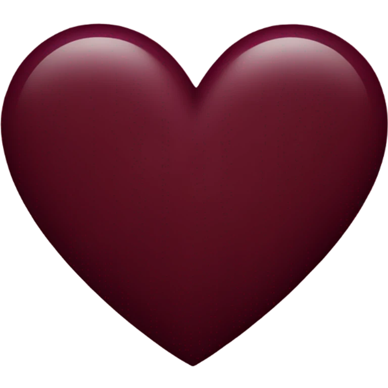 Burgundy heart emoji