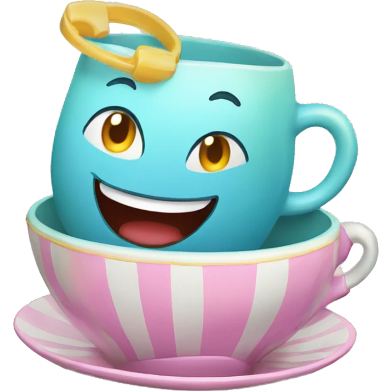 teacups spinning ride in amusement park emoji
