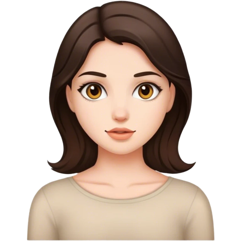 Pretty brunette emoji