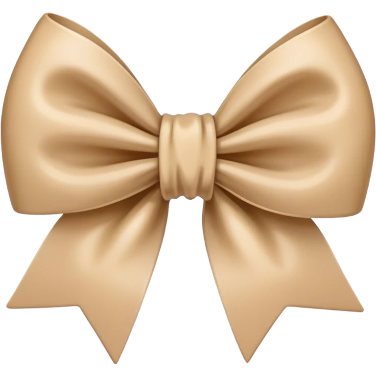 Beige bow emoji