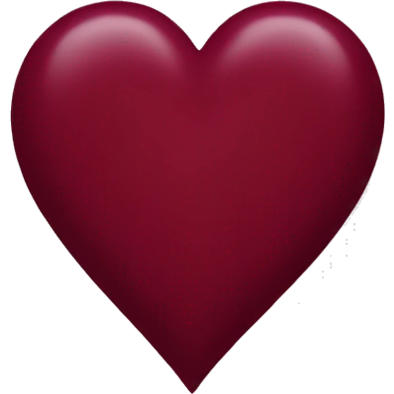 burgundy heart emoji