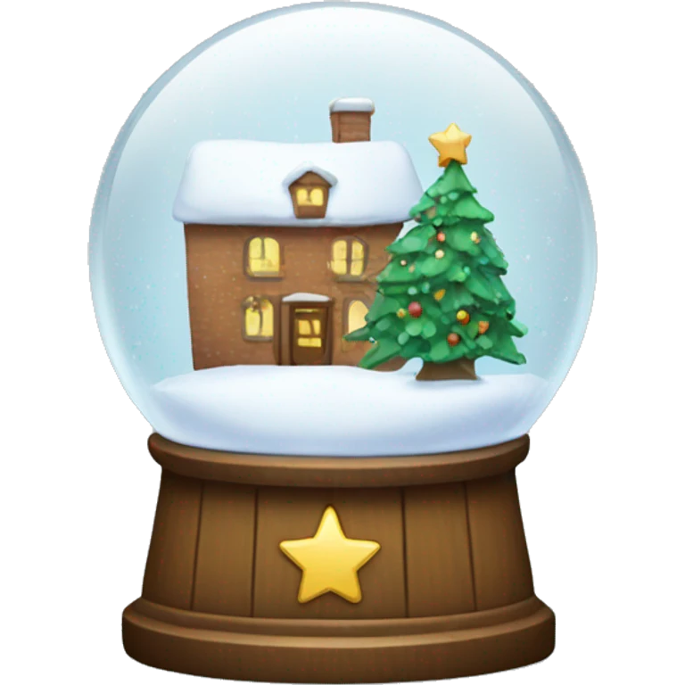 Christmas snowglobe emoji