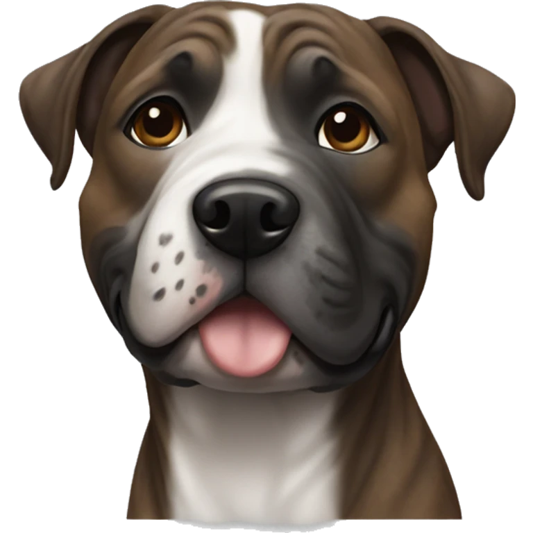 Brindle staffy emoji