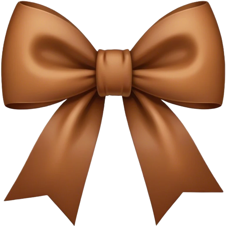 Brown bow emoji