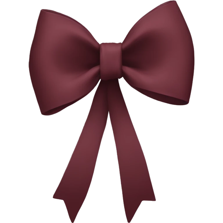 Burgundy bow emoji