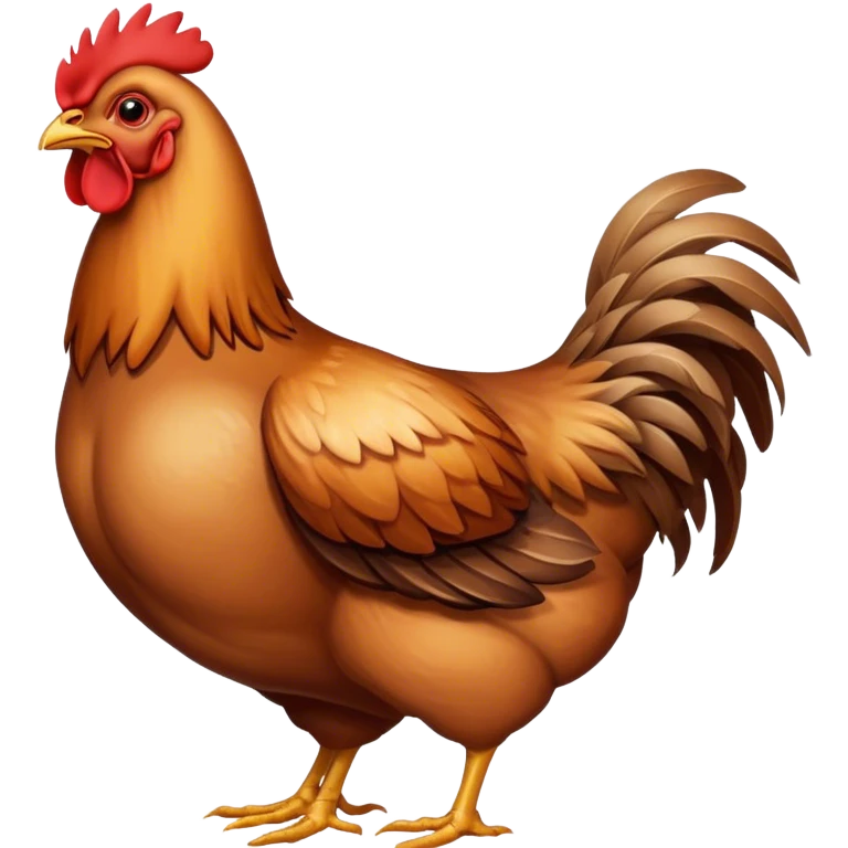 chicken with avian flu emoji