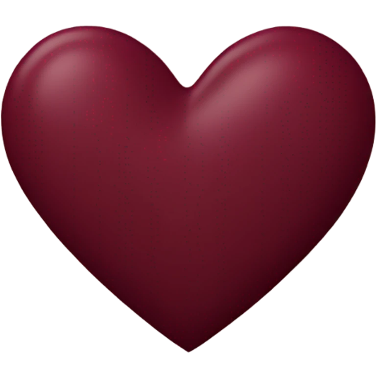burgundy heart emoji
