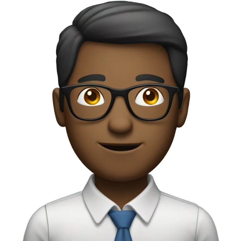 male portrait with glasses emoji