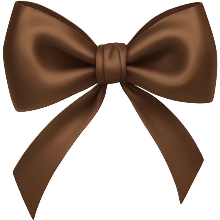 Brown bow emoji