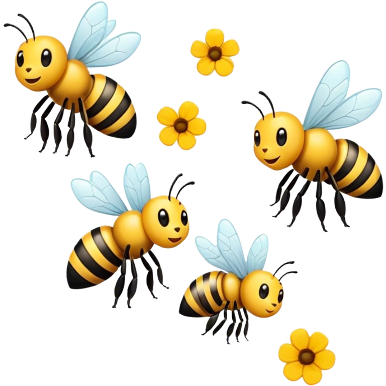 Bees emoji