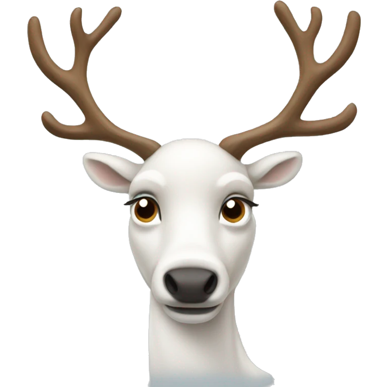 white-reindeer emoji