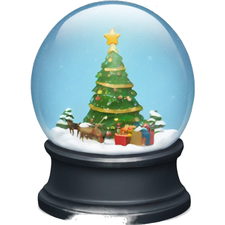 Christmas snowglobe emoji