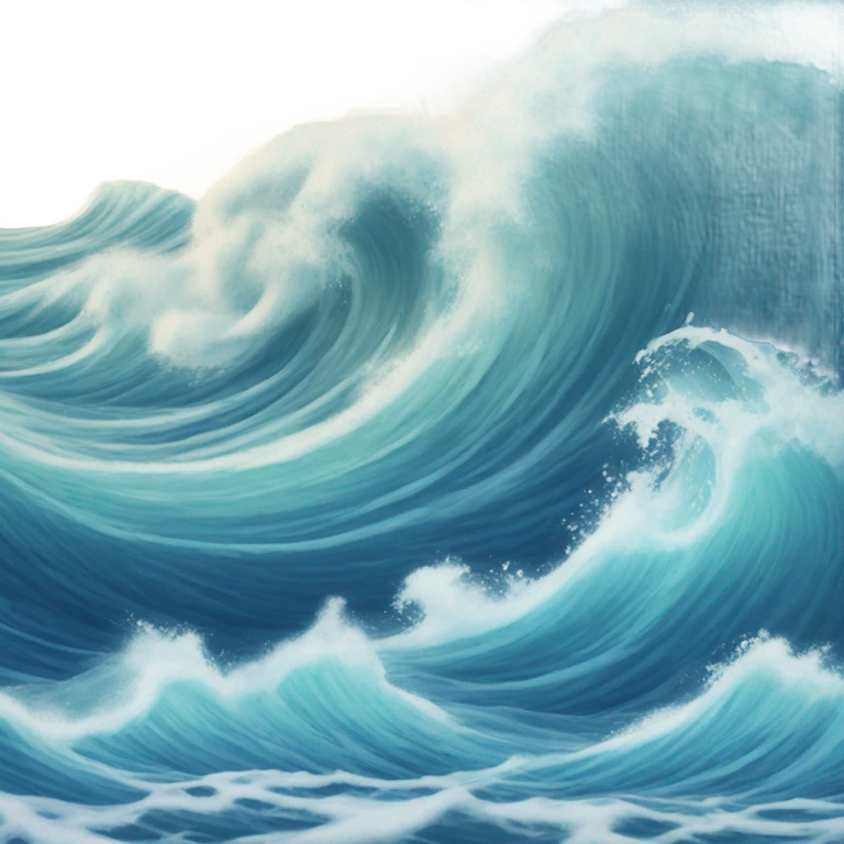 Ocean waves emoji
