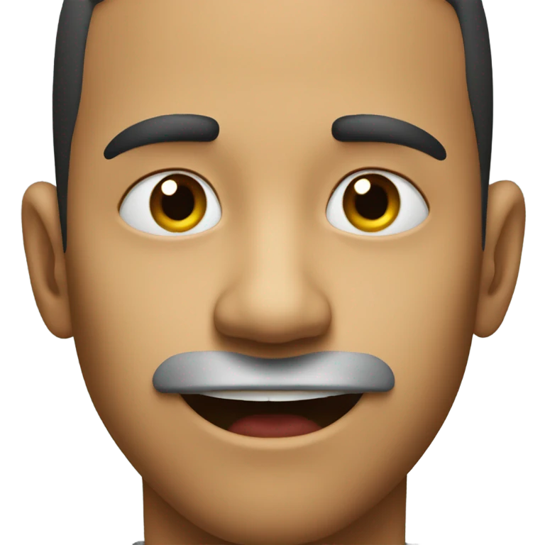 Man biting lip emoji