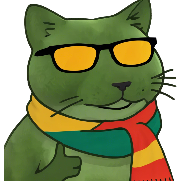 Cat with sunglasses emoji