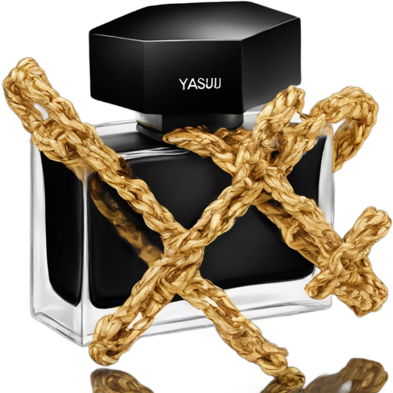 black ysl perfume emoji