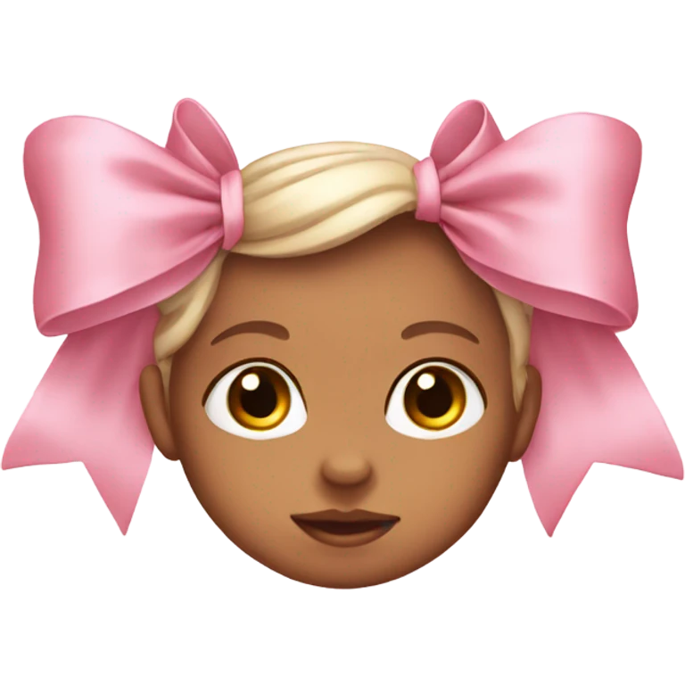 baby pink bow emoji