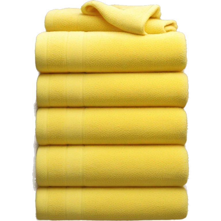 Yellow stacked towels emoji