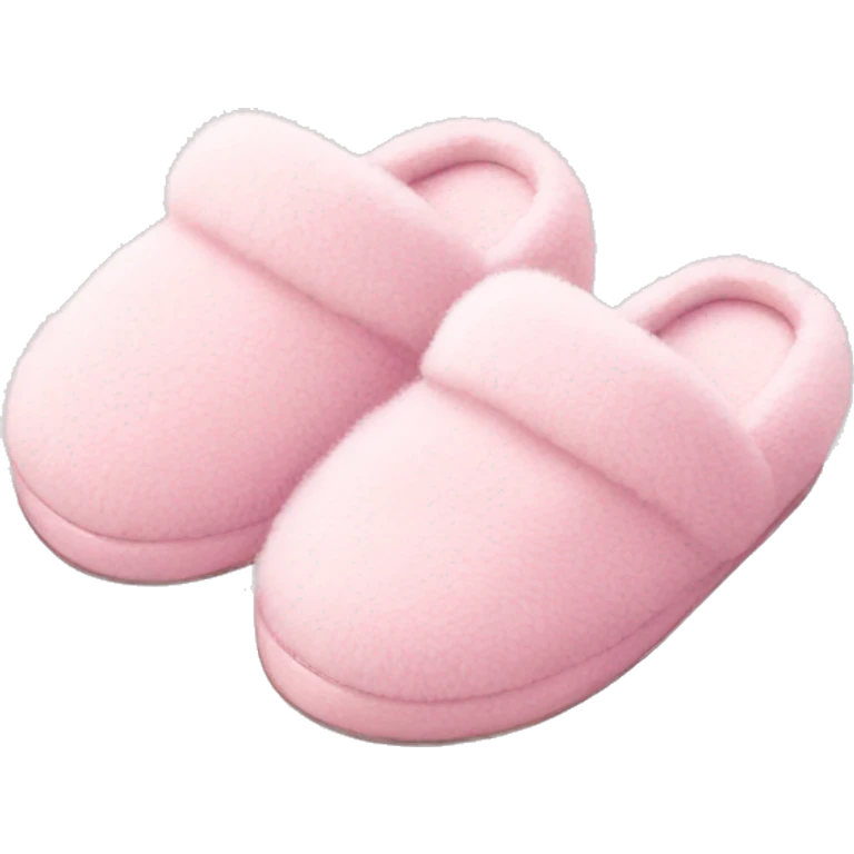 light pink fluffy slippers emoji