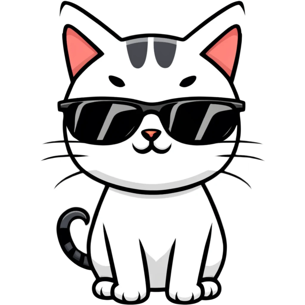 cat wearing sunglasses emoji