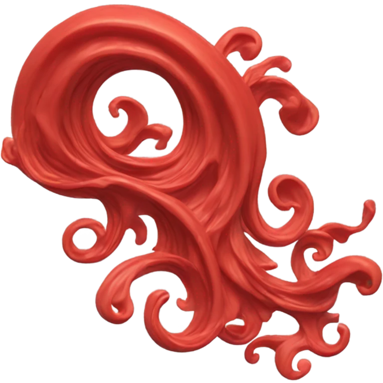 Red waves emoji