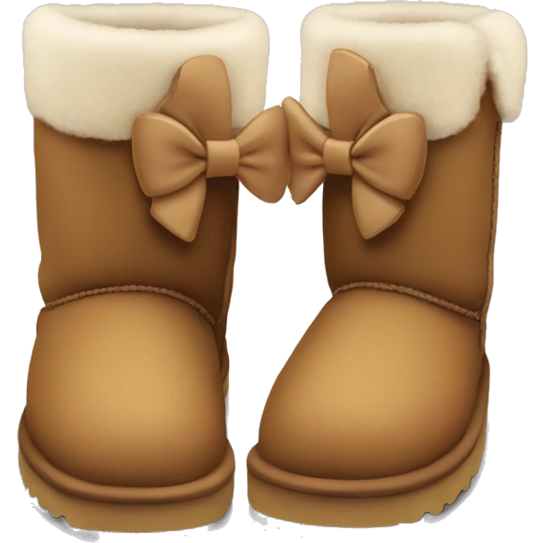 Uggs with bow emoji