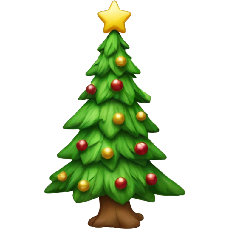 Christmas tree bows emoji