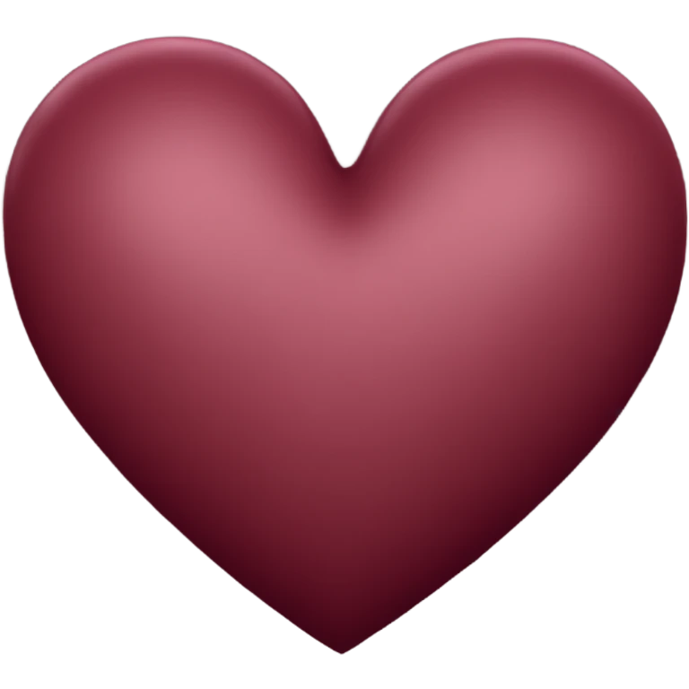 Burgundy heart emoji