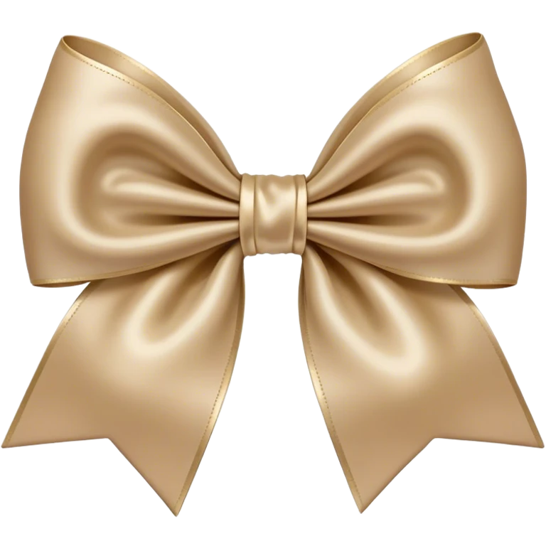 Beige bow emoji