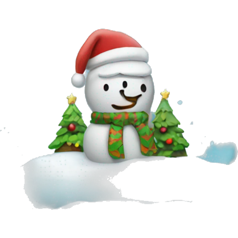 Christmas snowglobe emoji