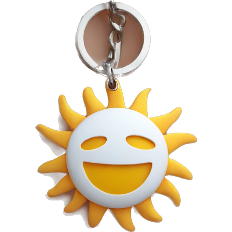 keychain sun emoji