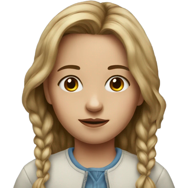 realistic portrait of girl emoji