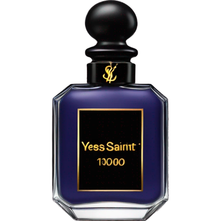 Yves Saint Laurent perfume with a dark academia twist emoji