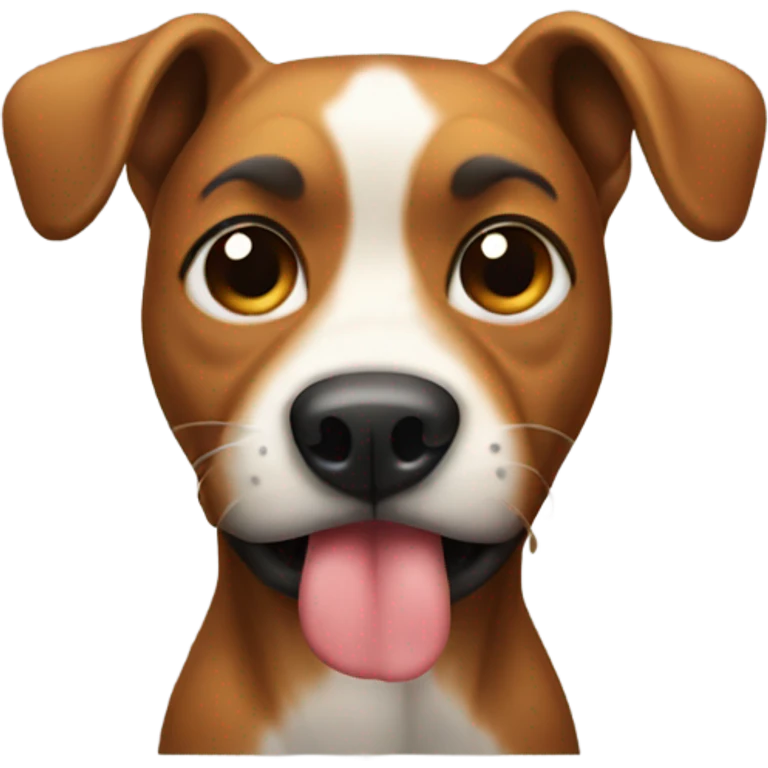 Dog pooping emoji