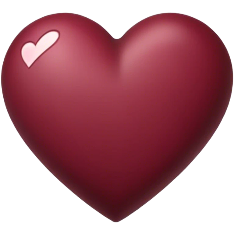 Burgundy heart emoji