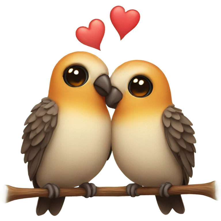 cute love birds emoji