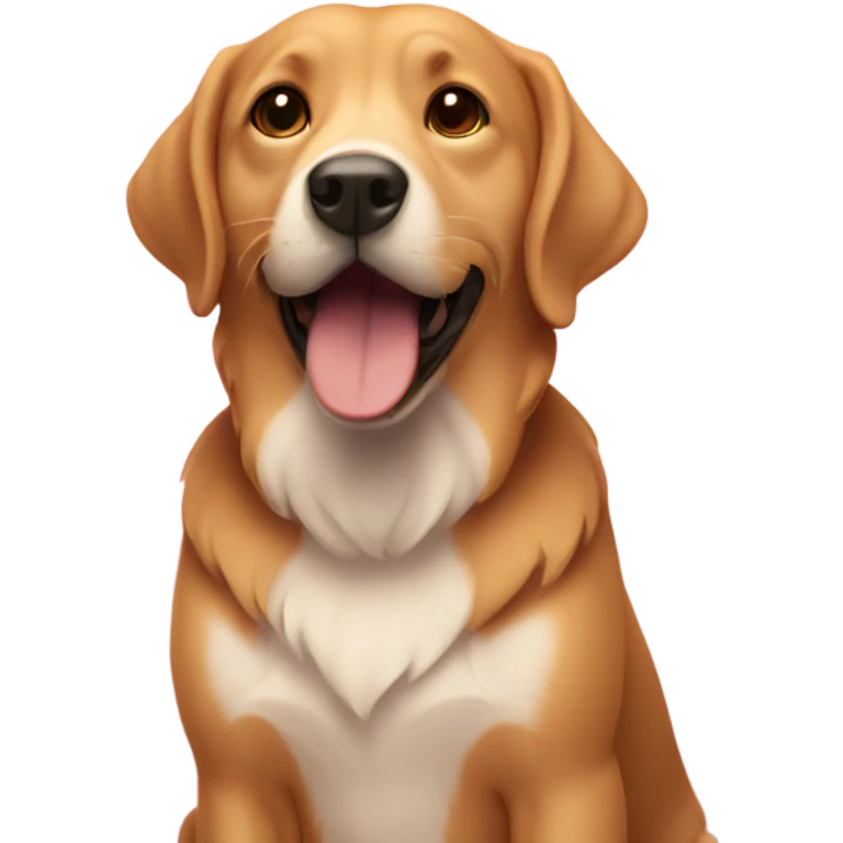 Dog surrounded by hearts emoji