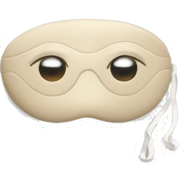 beige sleeping eye mask  emoji