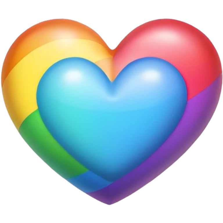 Rainbow heart  emoji