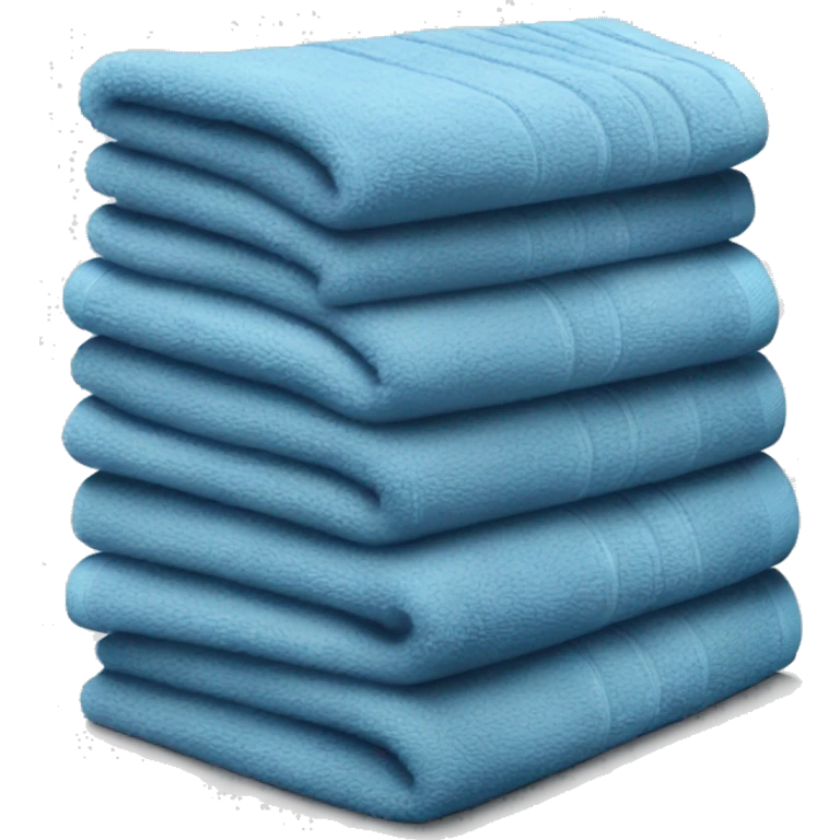 Blue stacked towels emoji
