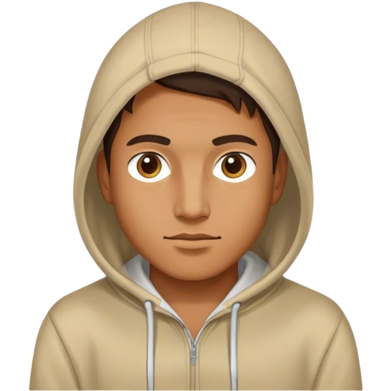 Man wearing hoody emoji