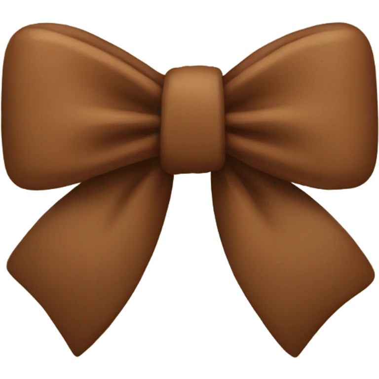 brown bow emoji