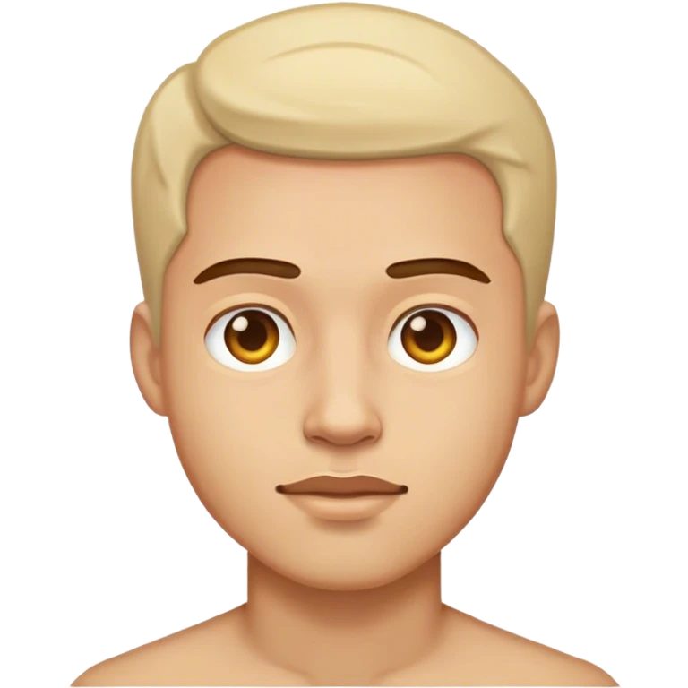 intimate portrait of a man emoji