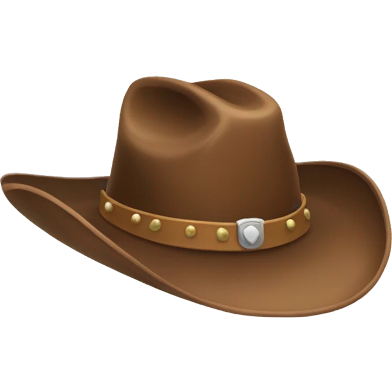 Cowgirl hat emoji