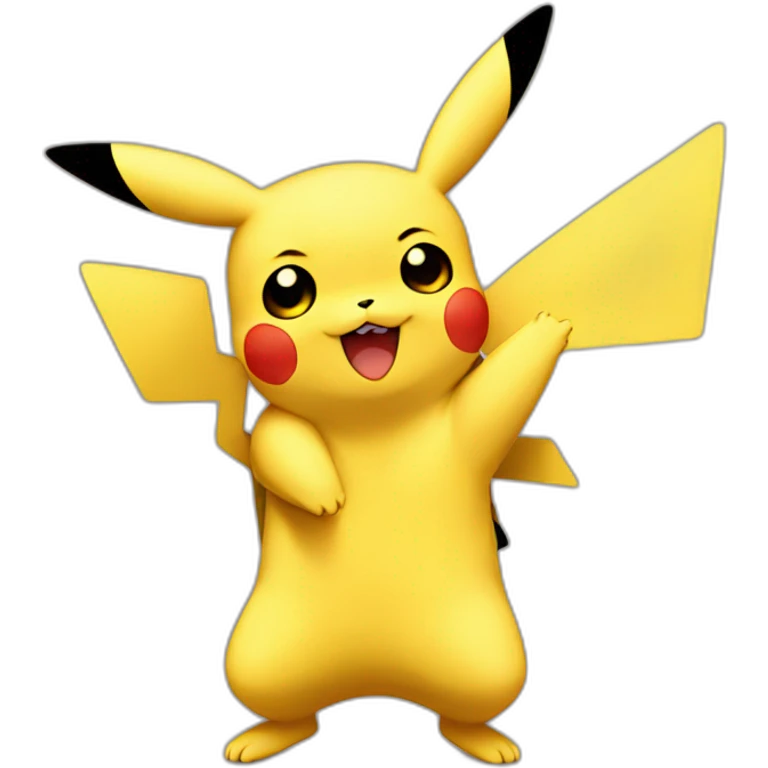 Pikachu hug Pikachu emoji