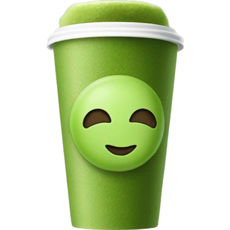 Matcha in a to go cup emoji